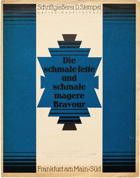 Die schmale fette und schmale magere Bravour