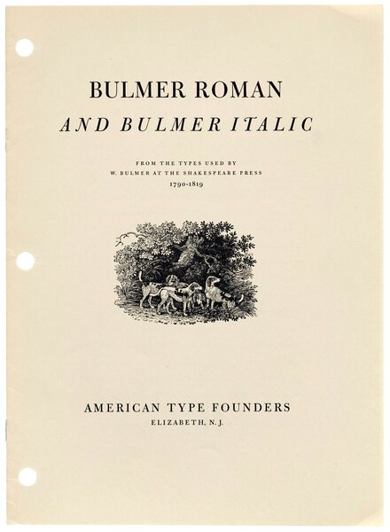 Bulmer Roman and Bulmer Italic