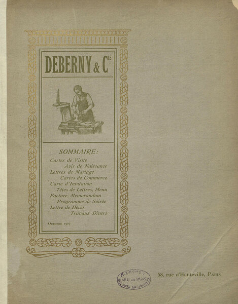 Cartes de visites, avis de naissance, lettres de mariage … Sommaire