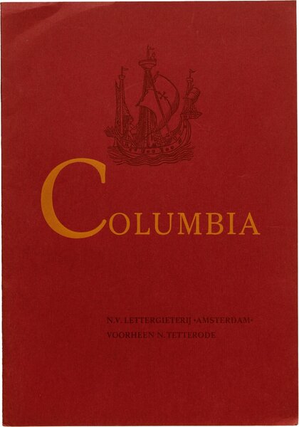 Columbia, gesneden in vier series: romain & cursief, vet & cursief