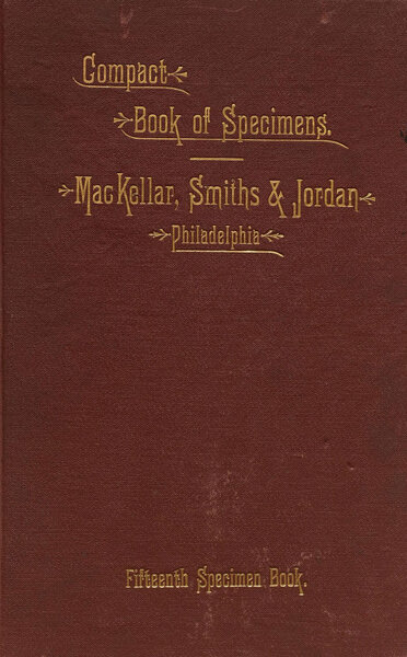 Compact Book of Specimens: Fifteenth Specimen Book
