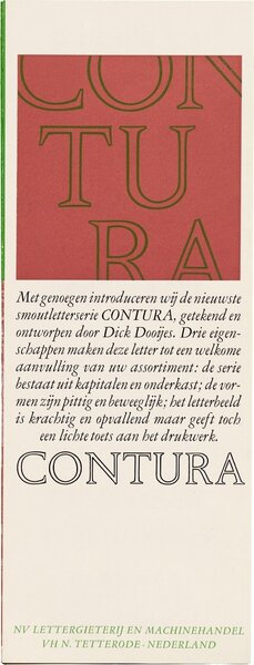 Met genoegen introduceren wij de nieuwste smoutletterserie Contura