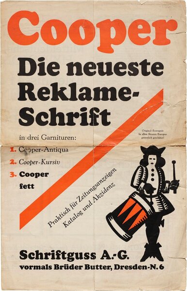 Cooper: Die neueste Reklame-Schrift