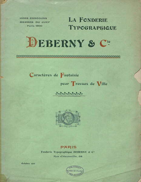 Caractères de fantaisie pour travaux de ville [1901]