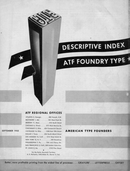Descriptive Index: ATF Foundry Type