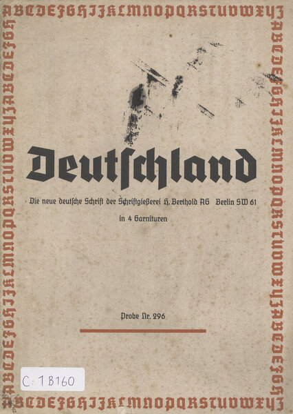 Deutschland. Probe Nr. 296