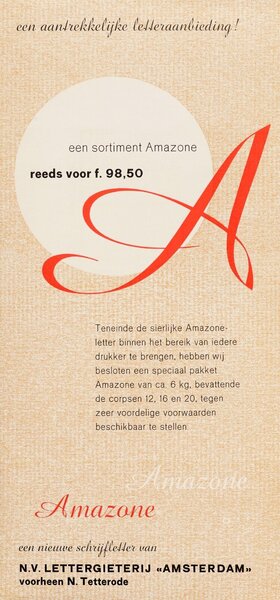 Een aantrekkelijke letteraanbieding! Een sortiment Amazone
