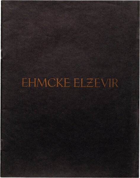 Ehmcke Elzevir