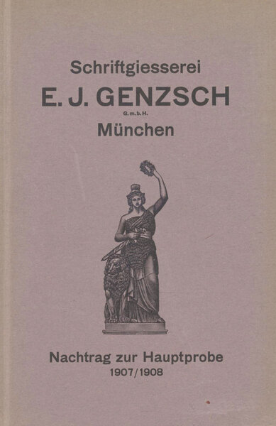 Proben von Schriften und Verzierungen für Buchausstattung und Akzidenz, Nachtrag 1907