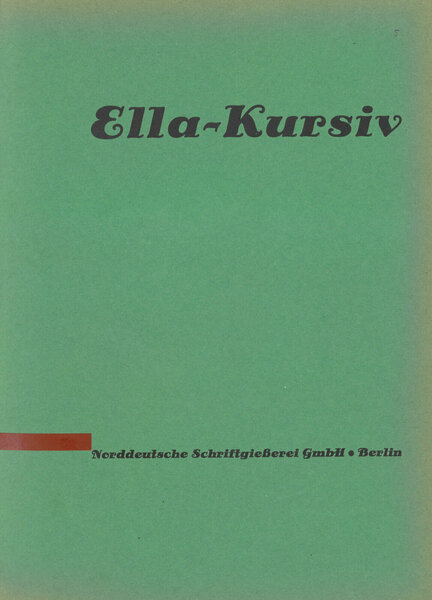 Ella, die zugkräftige Reklameschrift