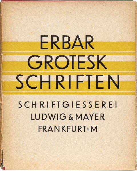 Erbar-Grotesk-Schriften [folder with booklets]