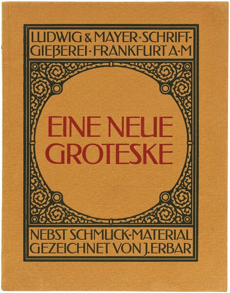 Feder-Grotesk: eine neue Groteske nach Zeichnungen von J. Erbar