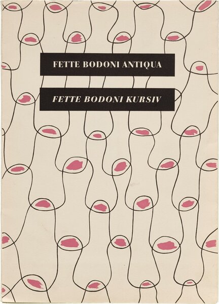 Fette Bodoni Antiqua, Fette Bodoni Kursiv