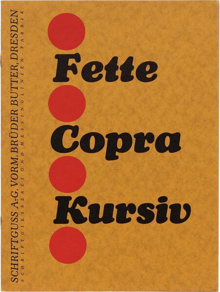 Fette Copra-Kursiv