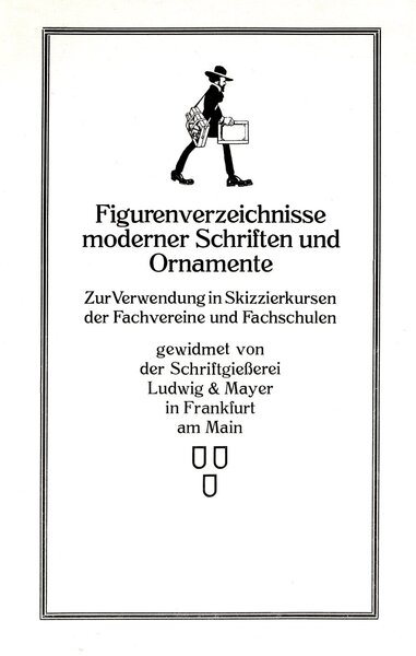 Figurenverzeichnis moderner Schriften und Ornamente