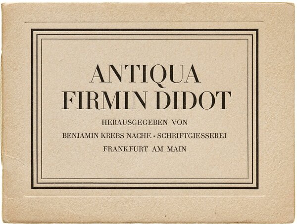 Antiqua Firmin Didot