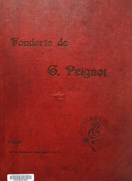 Fonderie de G. Peignot: Spécimen