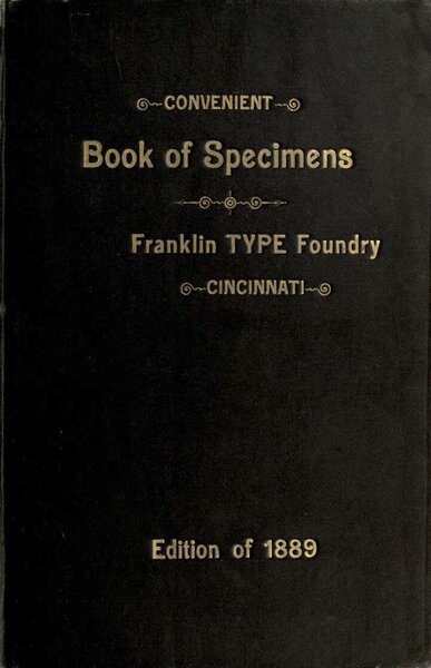 Franklin Type Foundry: Convenient Book of Specimens