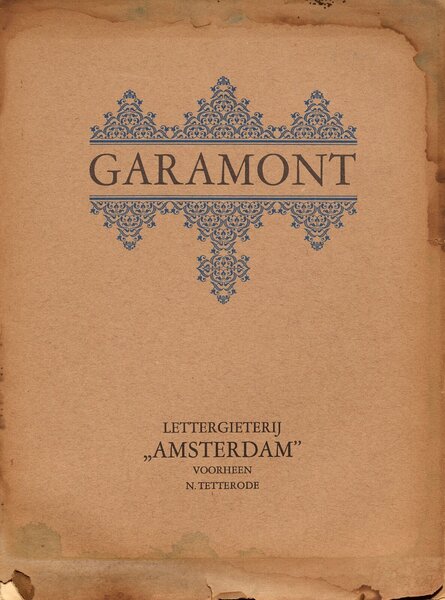 Garamont. Een der fraaiste letters, die ooit werd gesneden