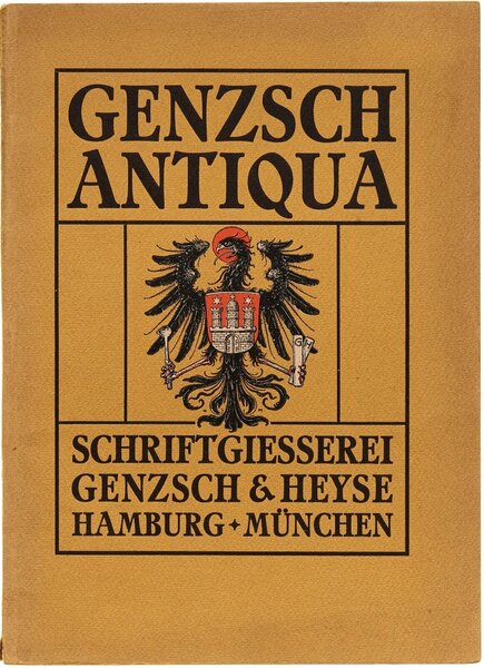 Genzsch-Antiqua: 8 Garnituren von dauerndem Wert in mehr als 120 Graden