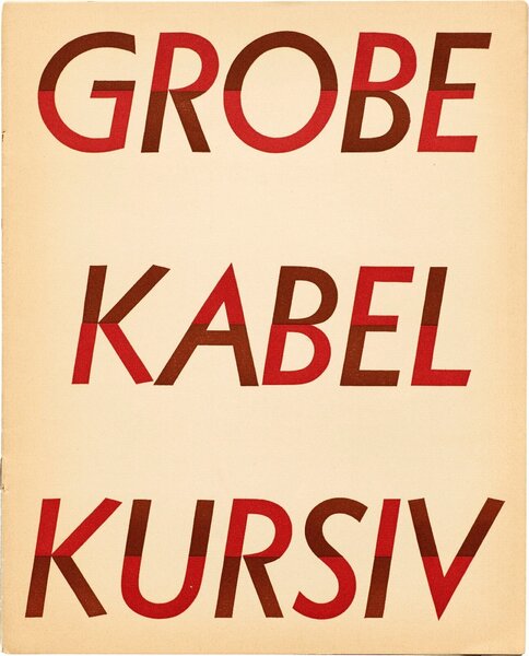 Grobe Kabel-Kursiv