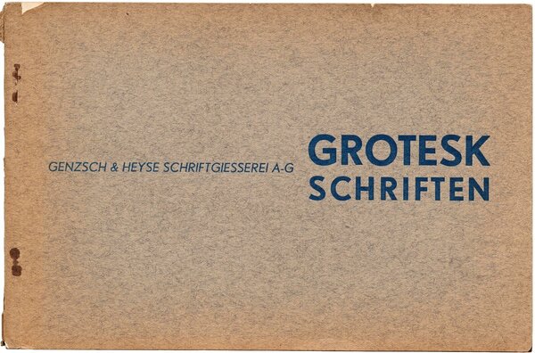 Grotesk-Schriften