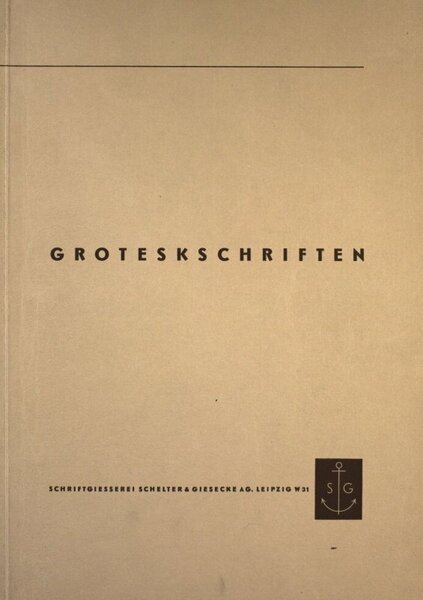 Grotesk Schriften
