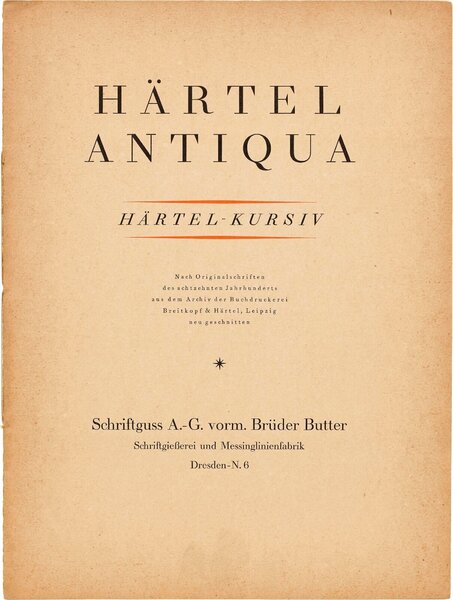 Härtel Antiqua, Härtel-Kursiv