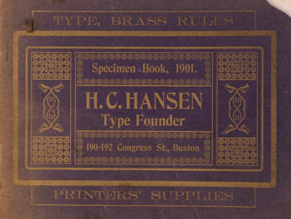 H.C. Hansen, Type Founder: Specimen Book, 1901