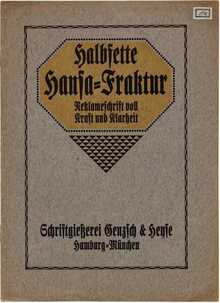 Halbfette Hansa-Fraktur: Reklameschrift voll Kraft und Klarheit