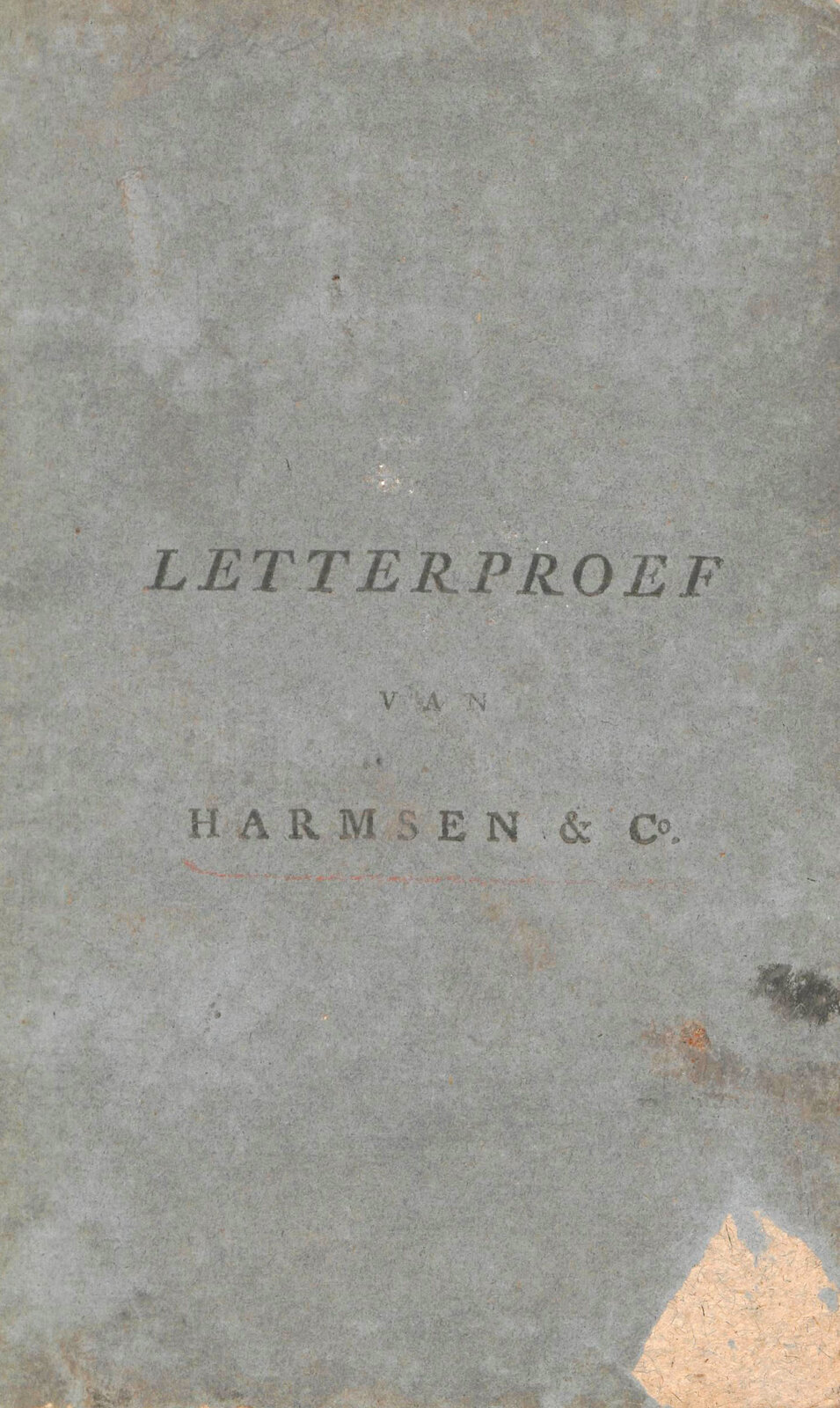 Letterproef van Harmsen & Co. Amsterdam // LLC2517