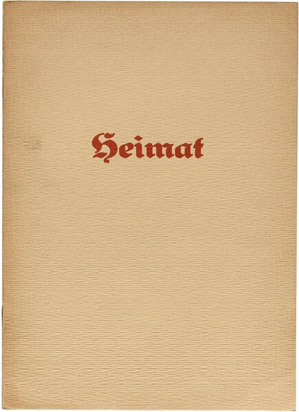 Heimat: eine kraftvolle deutsche Schrift