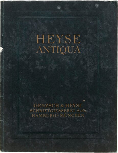 Heyse-Antiqua: Halbfette Heyse-Antiqua, Heyse-Kursiv