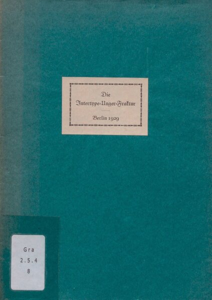 Intertype-Unger-Fraktur