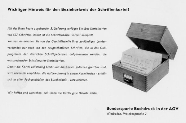 Schriftenkartei