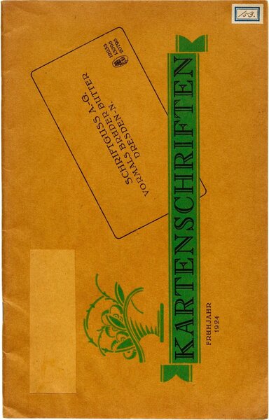 Kartenschriften Frühjahr 1924