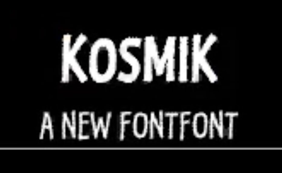 Kosmik: a new FontFont // LLC165