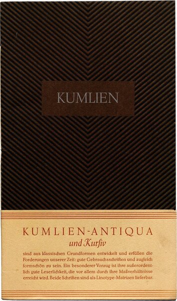 Kumlien-Antiqua und Kursiv