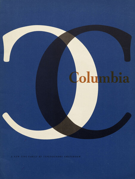 Columbia, a new type family by Typefoundry Amsterdam