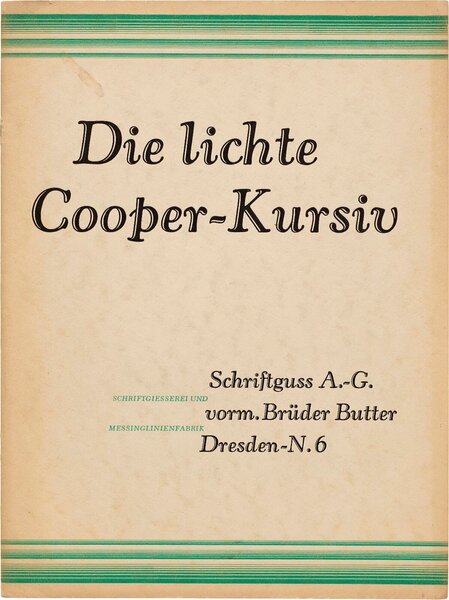 Die lichte Cooper-Kursiv