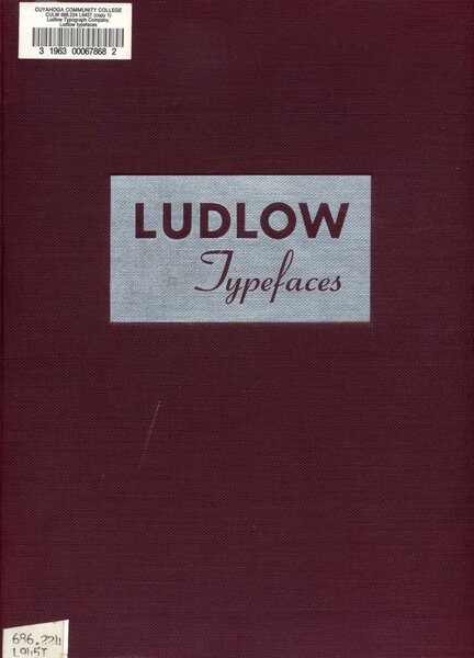 Ludlow Typefaces