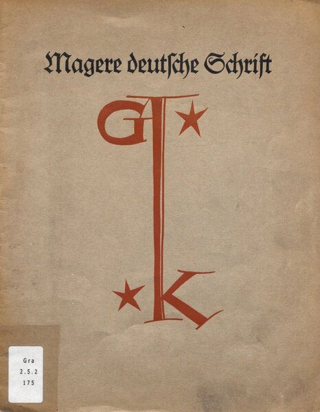 Magere deutsche Schrift