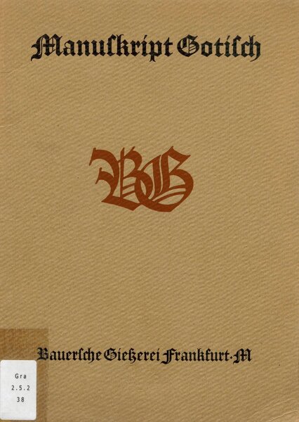 Die Manuskript Gotisch