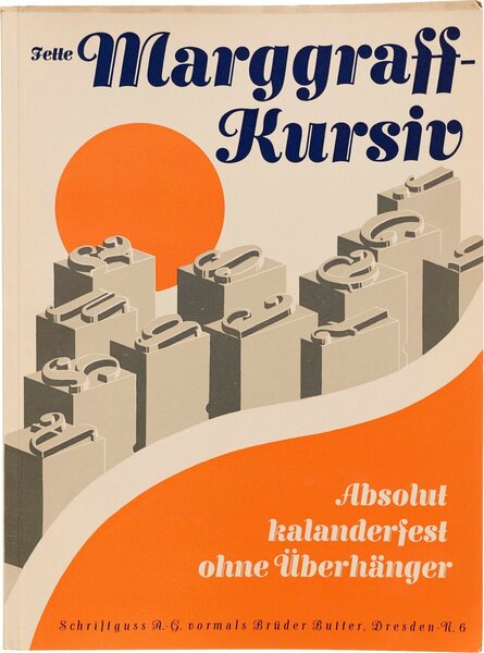 Fette Marggraff-Kursiv: Absolut kalenderfest ohne Überhänger