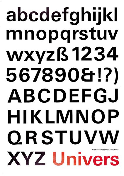 Monotype type specimen posters