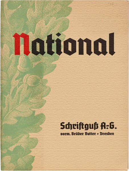 Deutsche Schrift fur deutsches Wort: National