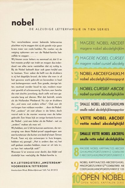 Nobel: de alzijdige letterfamilie in tien series