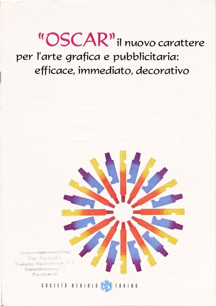 Oscar: il nuovo carattere per l’arte grafica e pubblicitaria