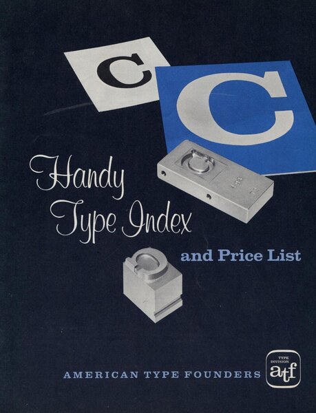 Handy Type Index and Price List [1960]
