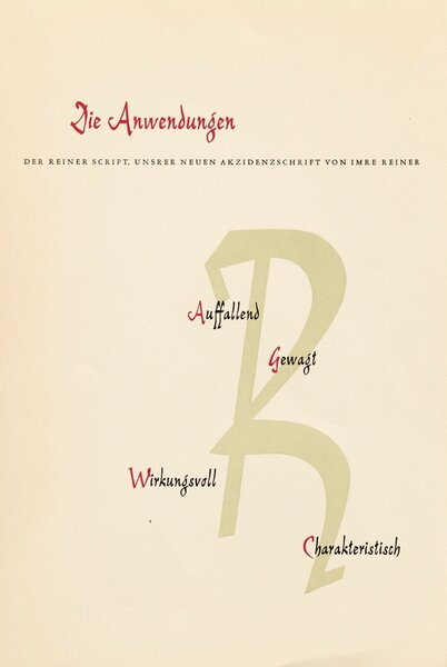 Die Awendungen der Reiner Script
